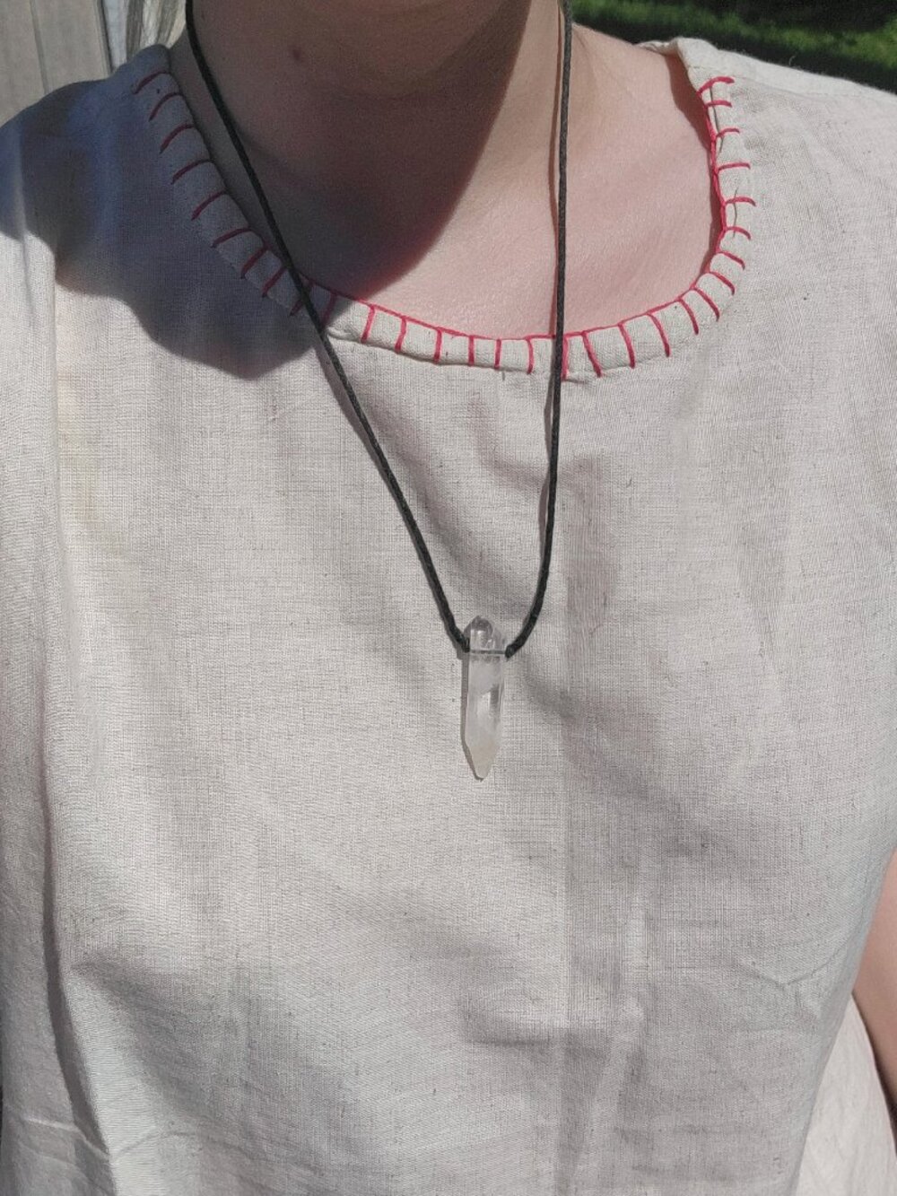 โหโน quartz shard crystal necklace โงห.